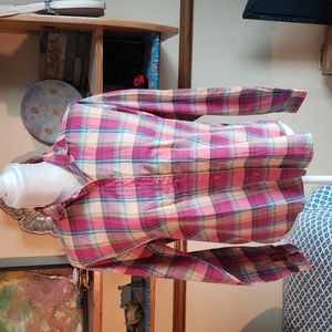 Vintage PAR FOUR plad button up sz 12